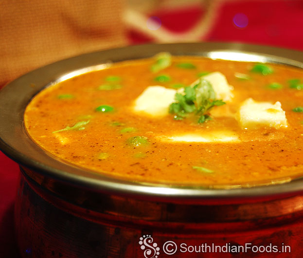 Mutter paneer