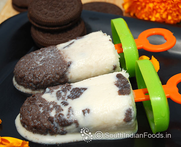 Oreo ice lolly