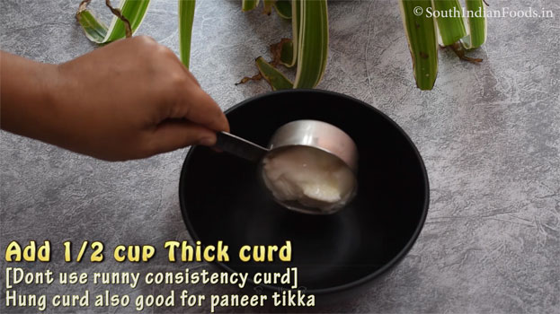 Instant paneer tikka step 1