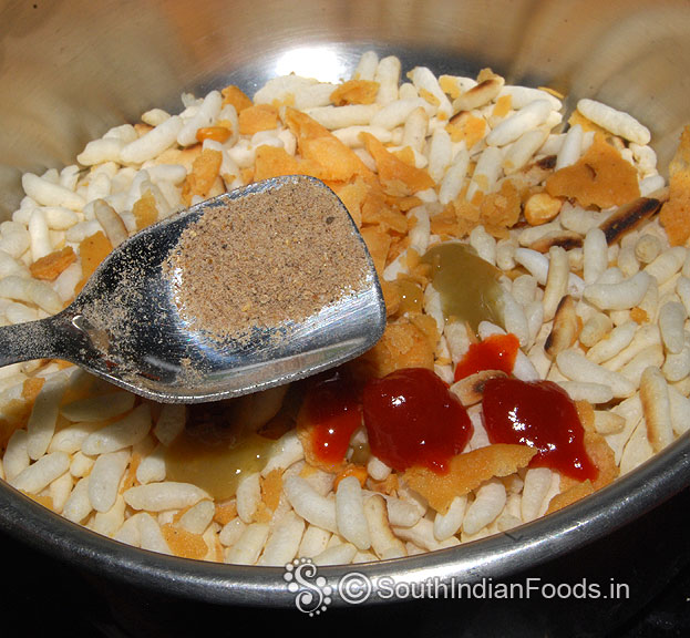 Add chaat masala powder