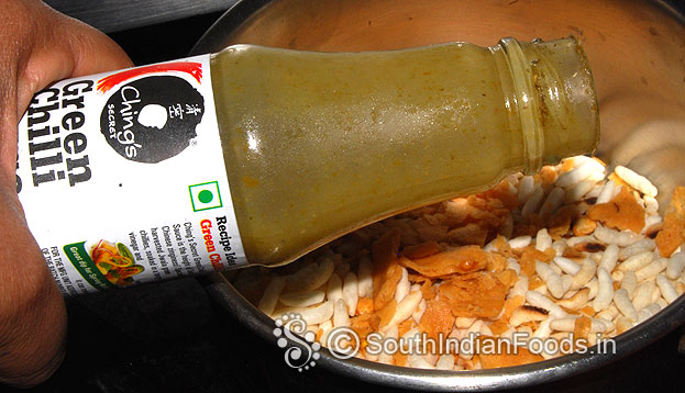 Add green chilli sauce