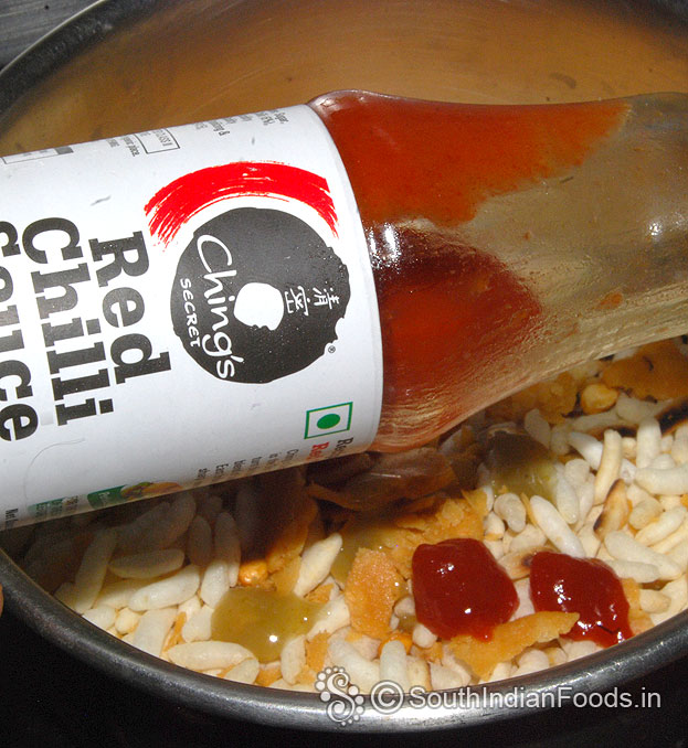 Add red chilli sauce