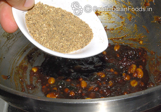 Add coriander & pepper powder