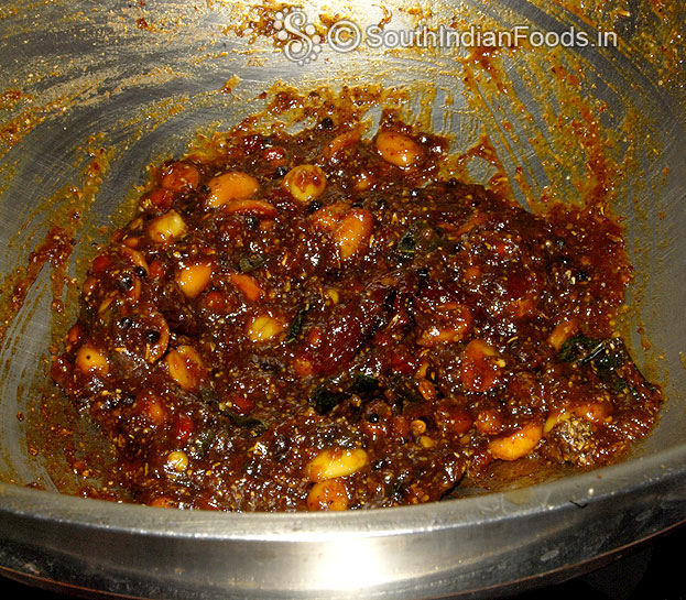 Mixture ready, Cut off heat