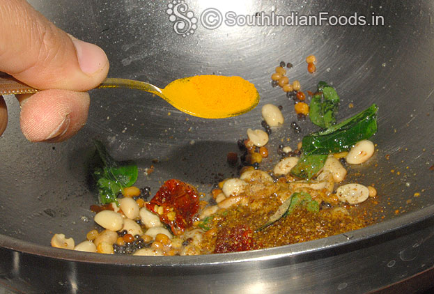 Add turmeric powder