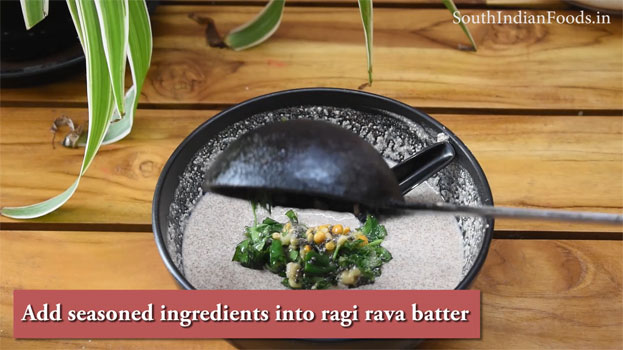 Ragi rava idli recipe step 11