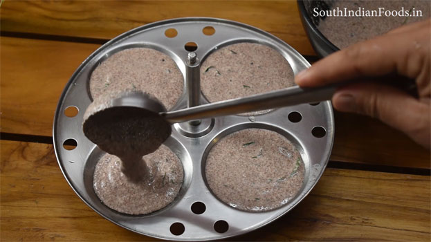 Ragi rava idli recipe step 15