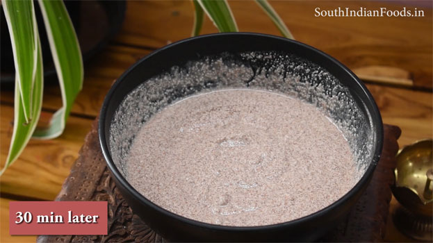 Ragi rava idli recipe step 8