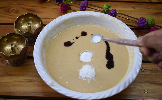 Instant eggless rava cake step 13
