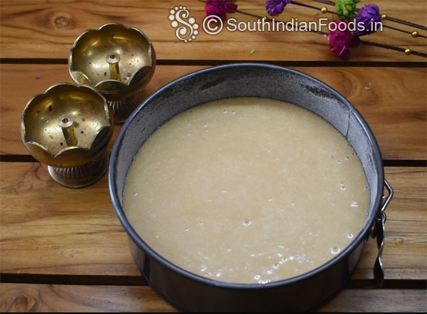 Instant eggless rava cake step 17