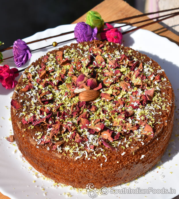 Butterless, ovenless semolina cake
