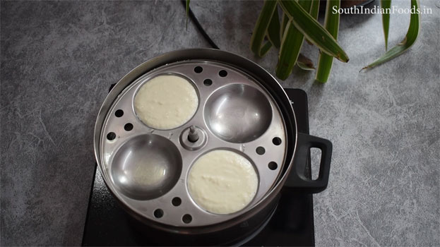 Instant rava idli without seasoning step 16
