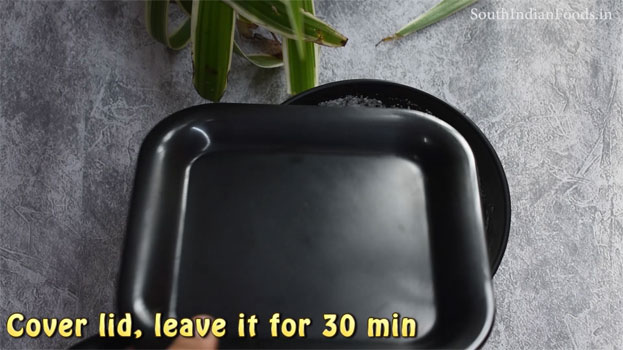 Instant rava idli without seasoning step 7
