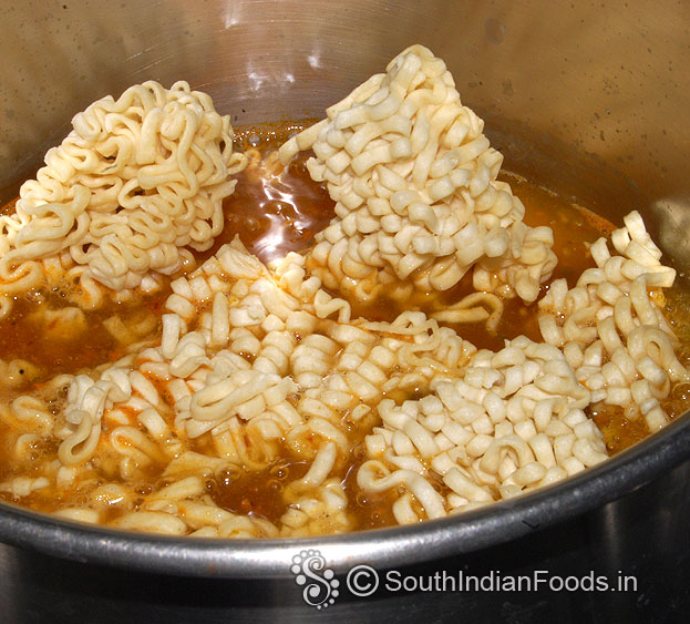 Add top ramen noodles