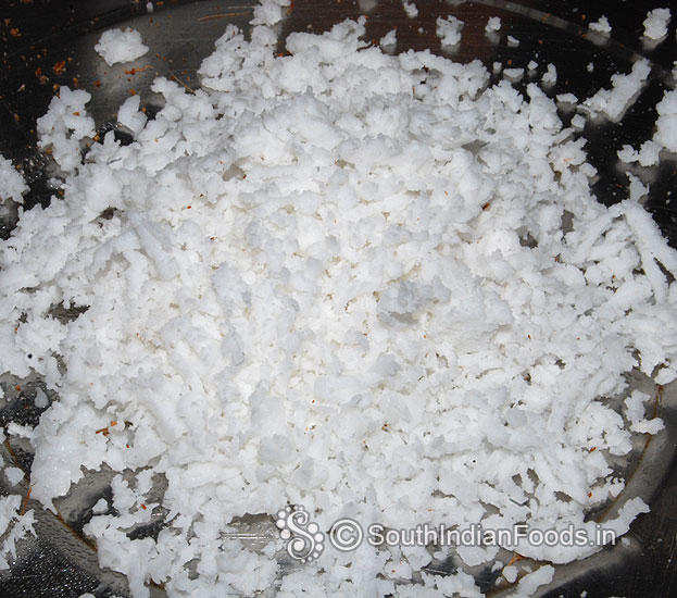 Grate coconut, keep it aside
