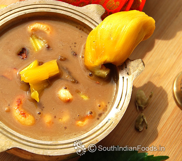 Jackfruit jaggery payasam
