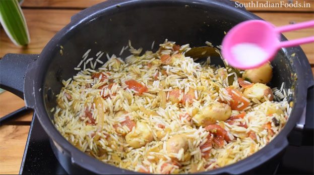 Jackfruit seeds biryani step 18