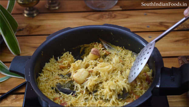 Jackfruit seeds biryani step 24