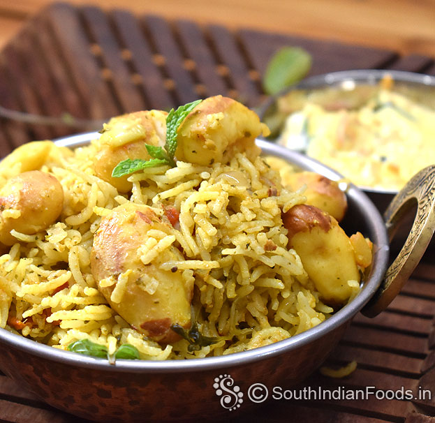 Healthy palakottai biryani ready