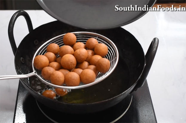 Jaggery dry gulab jamun recipe step 19