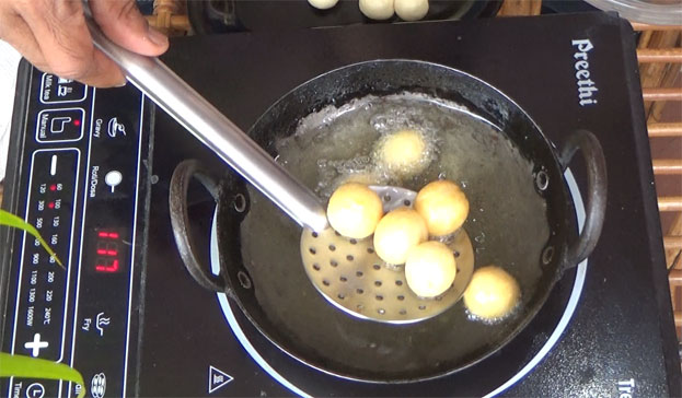 Deep fry till crisp and golden brown