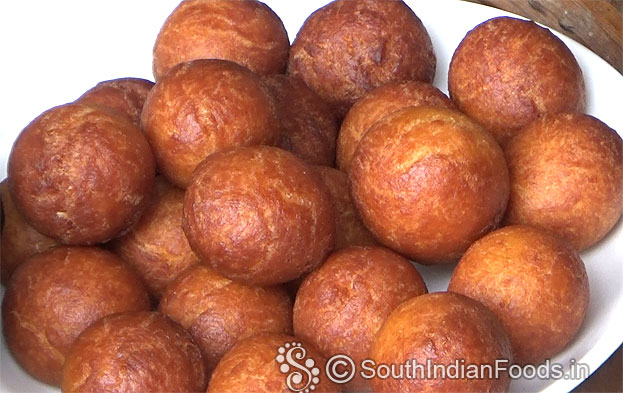 Fried balls are ready
