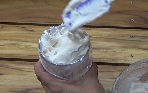 Add batter in zip lock