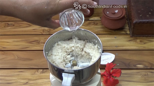 Add water, grind to smooth & fluffy batter