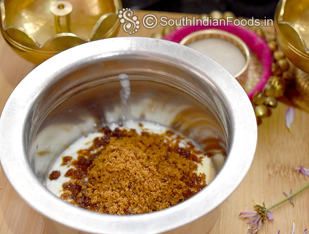 Add jaggery powder