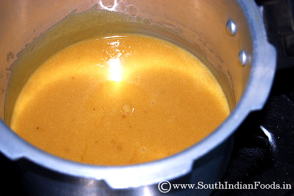 Fully melted jaggery