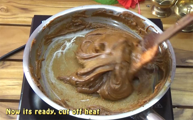 Now its ready, cut off heat