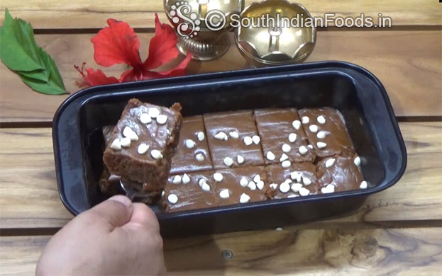 Cut into cubes and serve