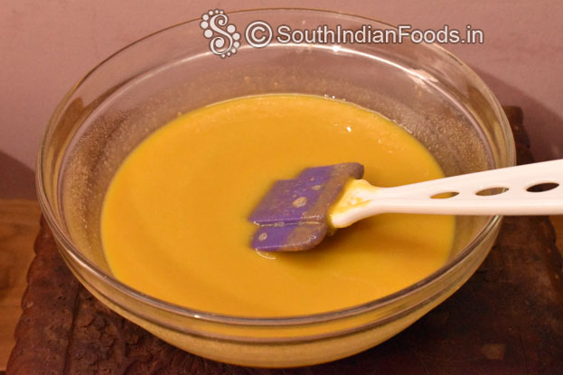 Gram flour mixture ready