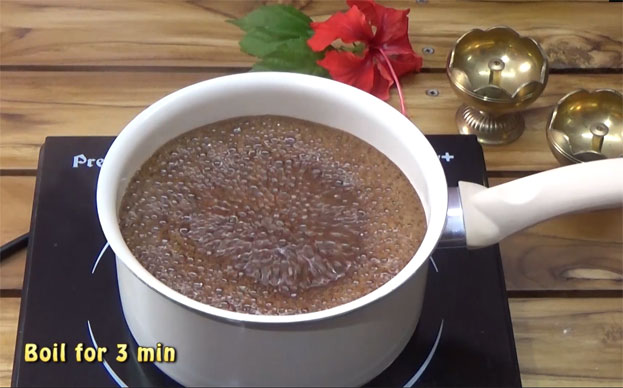 Let it boil for 3 to 5 min