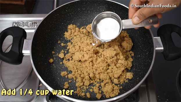 Jaggery peanut katli recipe step 10