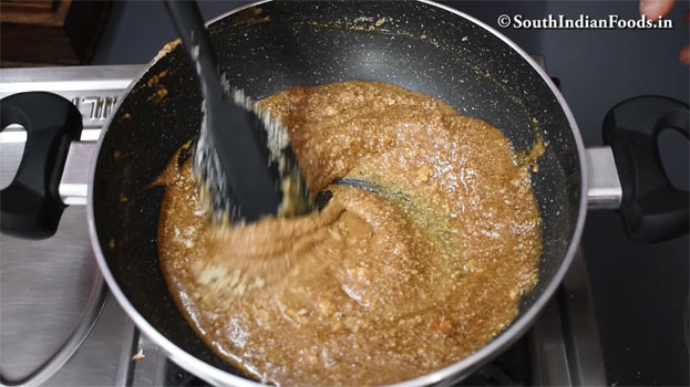 Jaggery peanut katli recipe step 18