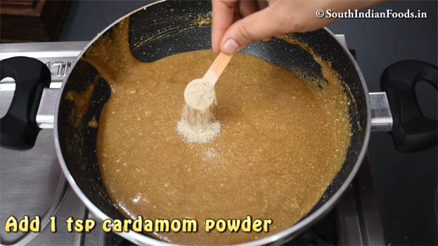Jaggery peanut katli recipe step 19