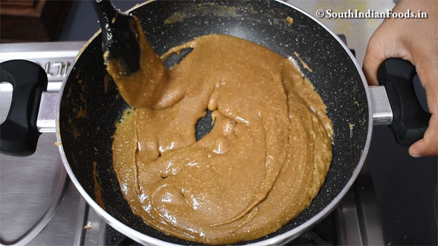 Jaggery peanut katli recipe step 21