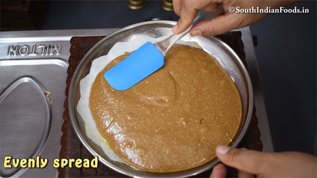 Jaggery peanut katli recipe step 23