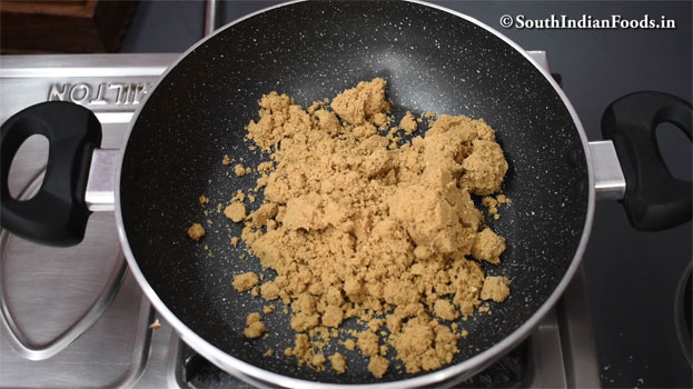 Jaggery peanut katli recipe step 9