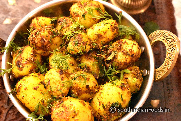 Healthy cumin potato