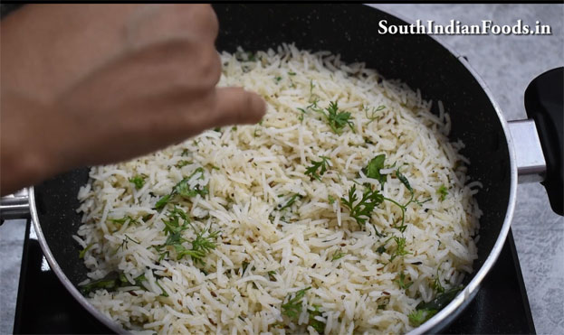 jeera rice step 16