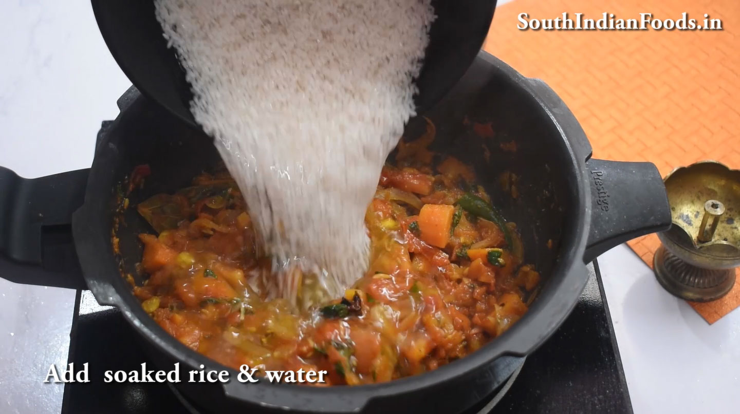 Jeeraga samba tomato biryani