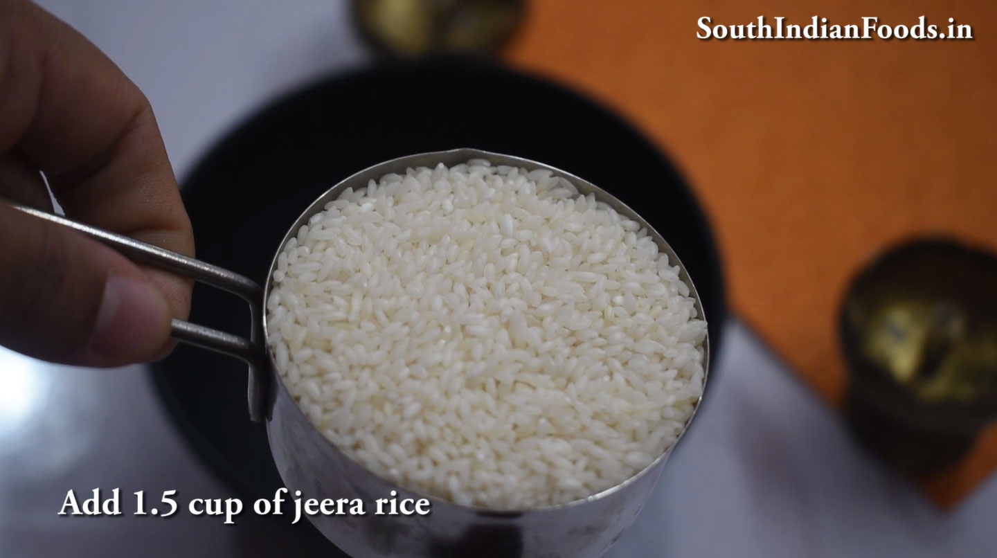 Jeeraga samba tomato biryani