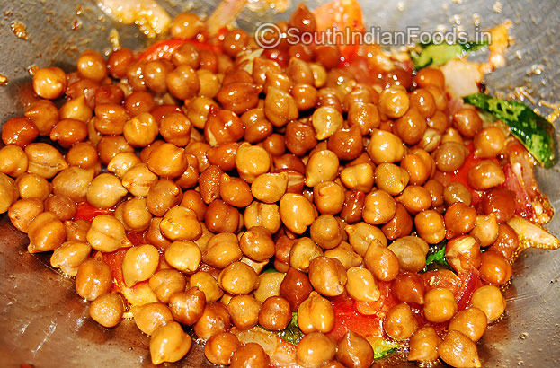 Add boiled chickpea