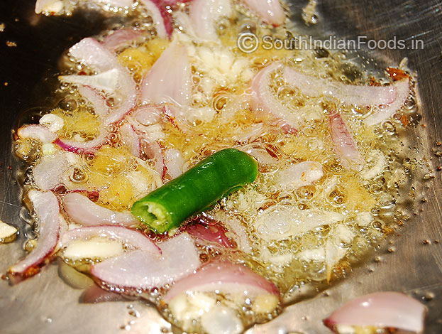 Add green chilli