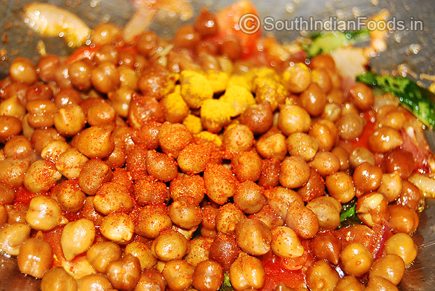 Add Turmeric & red chilli powder