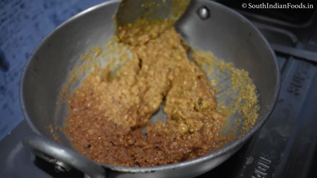Peanut jaggery burfi step 17