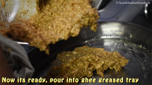 Peanut jaggery burfi step 20