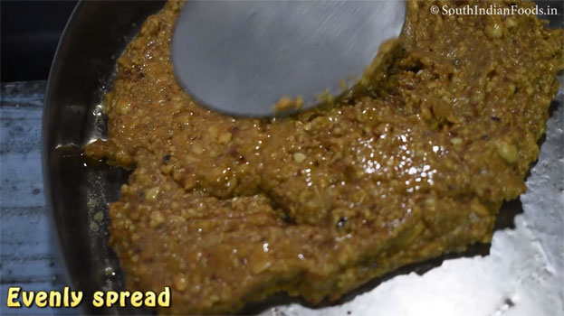 Peanut jaggery burfi step 21